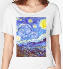 The Starry Night HDR Women's Relaxed Fit T-Shirt