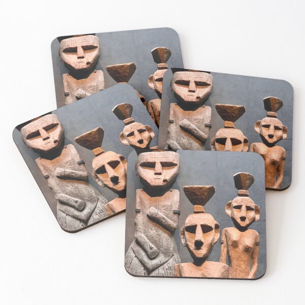 Item preview, Chile - Santiago - Wooden Markers at the Pre-Colombian Exhibit designed and sold by renprovo.
