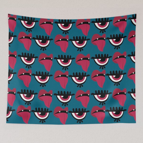 Item preview, Kali's eye and mouth designed and sold by CatalanART.