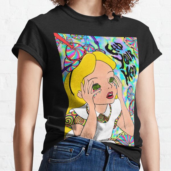 Trippy Alice In Wonderland Classic T-Shirt