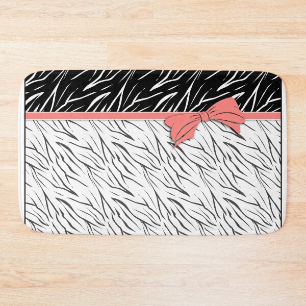 Item preview, Black and white tiger pattern with pink bow. designed and sold by fuzzyfox.