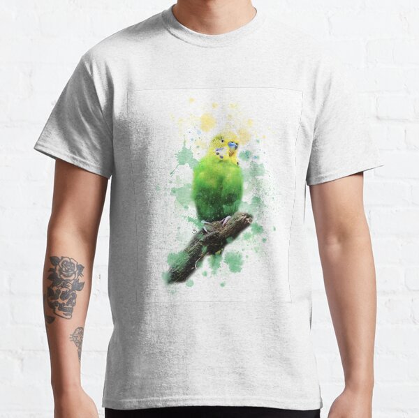 Budgie Watercolour Classic T-Shirt