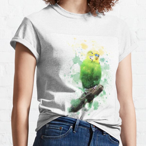 Budgie Watercolour Classic T-Shirt
