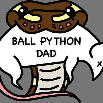 Artwork thumbnail, Ball Python Dad - Normal by Radioactive China