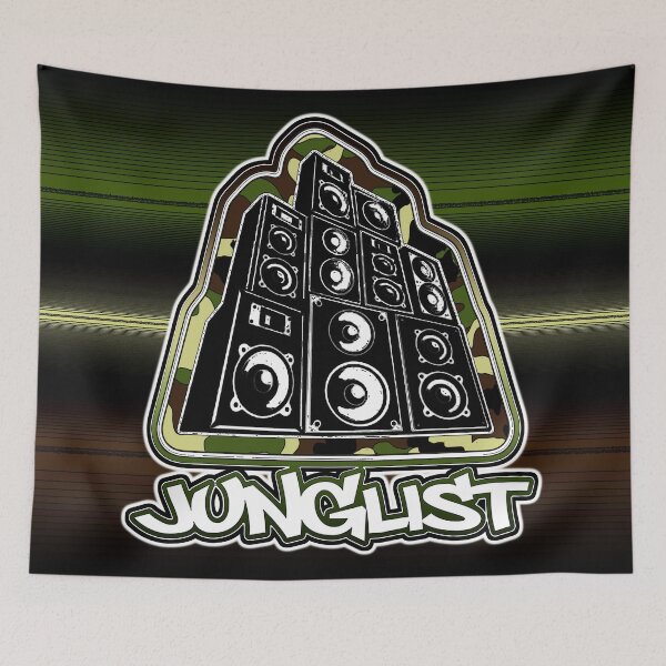 Item preview, Junglist-Speaker Stack-Camo designed and sold by Klaus Bremner (Autotelic Art).