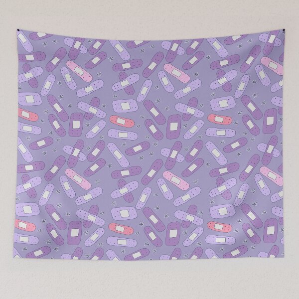 Item preview, Purple and Pink Bandages designed and sold by Cass Noel Studio.
