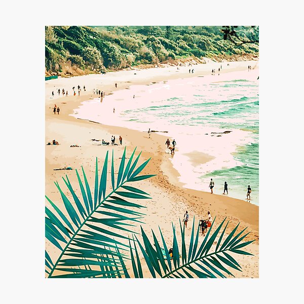 Item preview, Beach Weekend | Pastel Ocean Sea Tropical Travel | Scenic Sand Palm People Boho Vacation designed and sold by 83oranges.