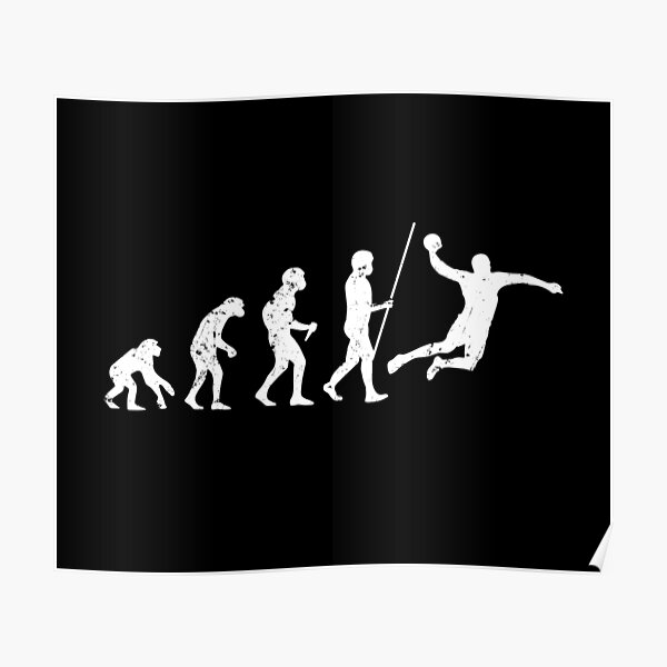 Evolution du handball Poster