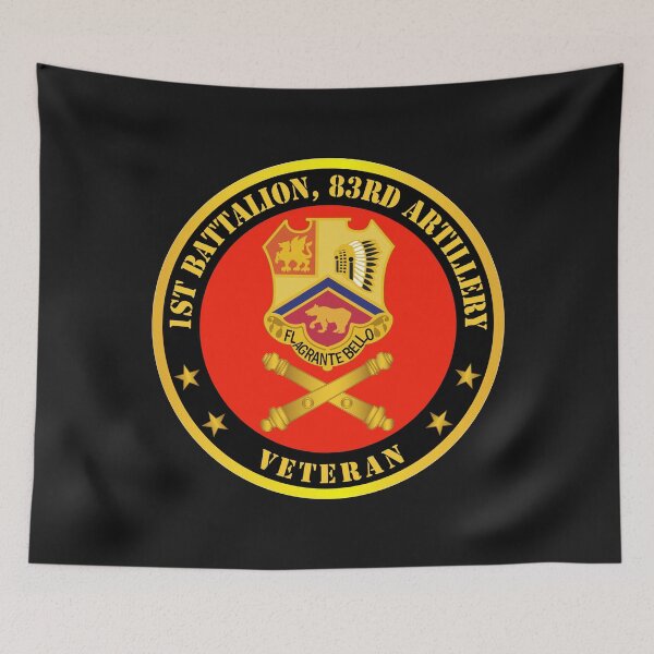 Item preview, Army - 1st Bn 83rd Artillery Veteran w Branch designed and sold by Military Insignia Products.