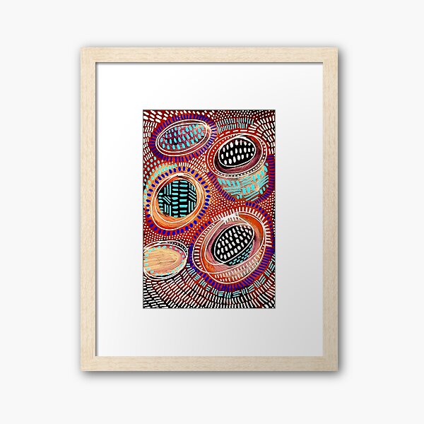 #564 - NATHALIE LE RICHE - ART and GIFTS - ABSTRACT DOTS and DASHES - Live It As If You Have It Framed Art Print