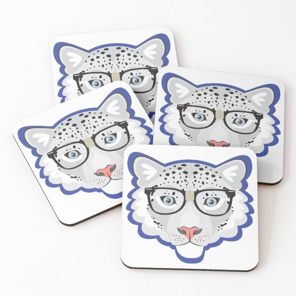 Item preview, Nerdy Snow Leopard designed and sold by Redcat057.