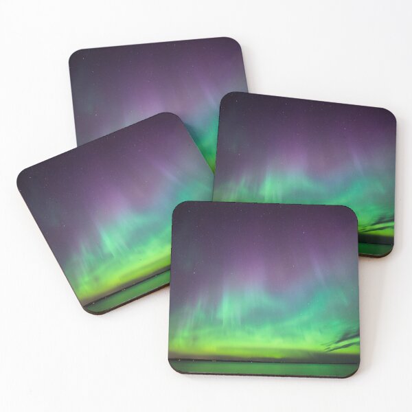 Item preview, Beautiful northern lights over lake in Finland designed and sold by Juhku.