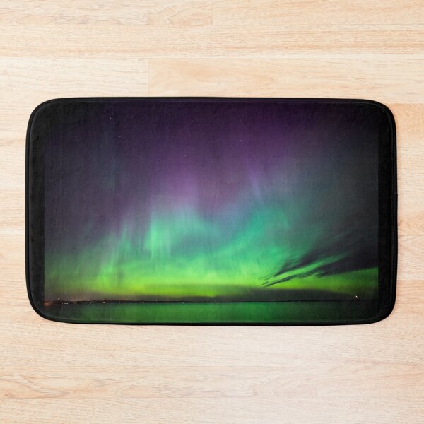Item preview, Beautiful northern lights over lake in Finland designed and sold by Juhku.
