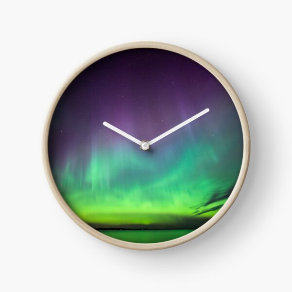 Item preview, Beautiful northern lights over lake in Finland designed and sold by Juhku.