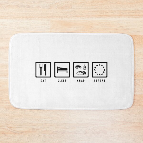 Item preview, Eat Sleep Knap Repeat Design for Flintknappers designed and sold by MadPanda.