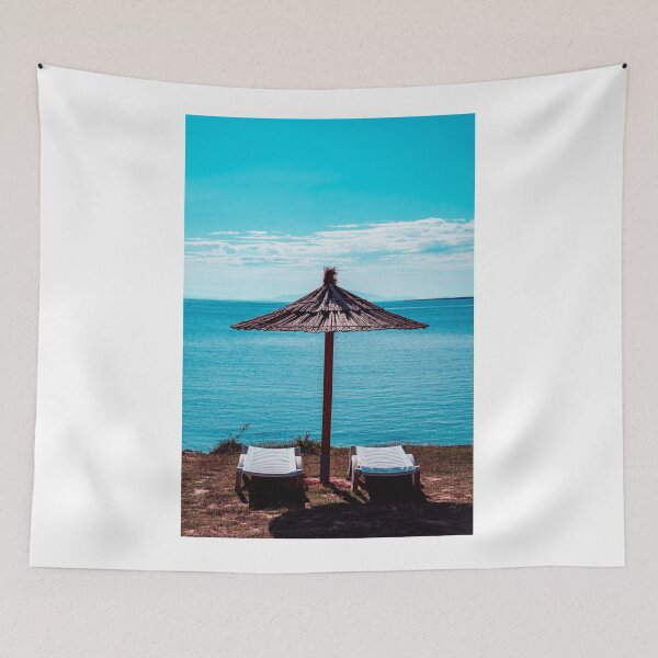 Item preview, Beach umbrella at the sea in Premantura designed and sold by zakaz86.
