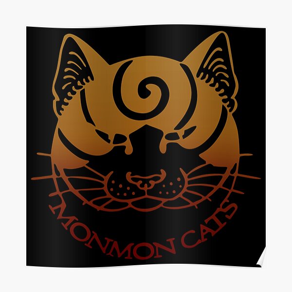 Monmon Cats Posters Redbubble