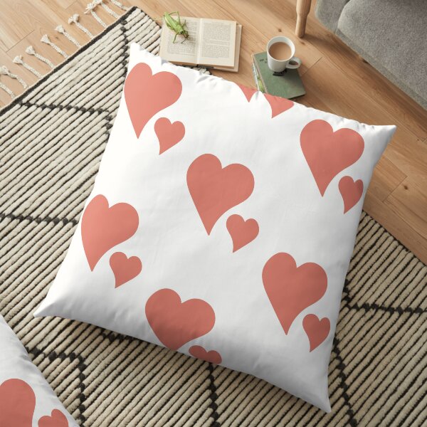 Two Hearts in love Valentine Bodenkissen