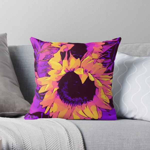 Funky Sunflowers" Blumen-Poster „WelikeFlowers" Dekokissen