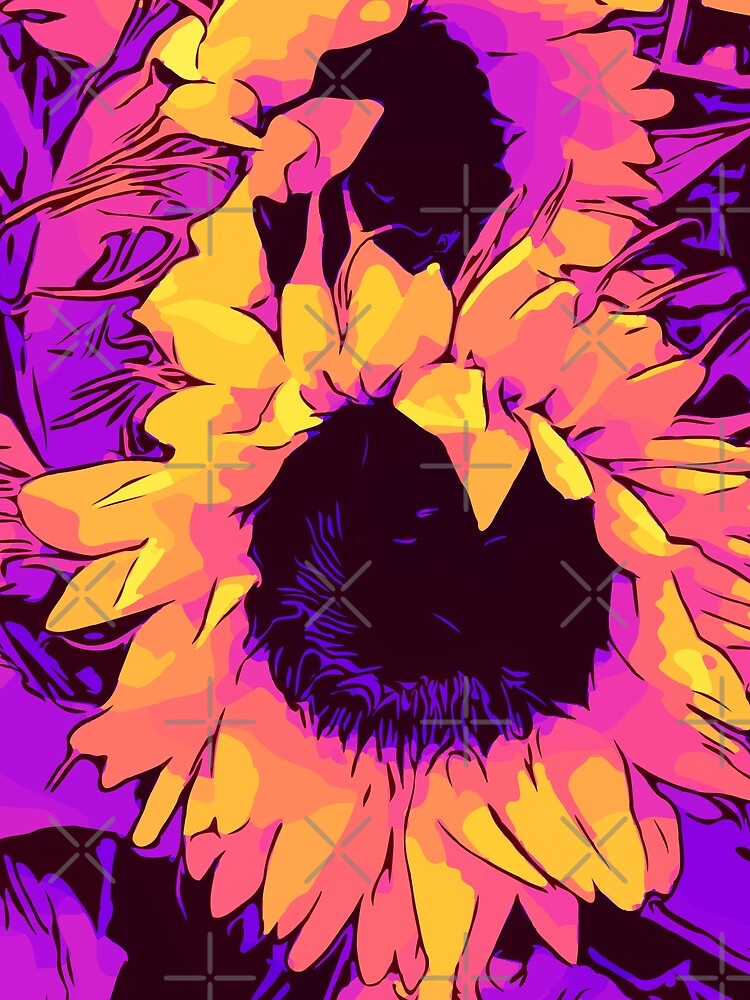 Funky Sunflowers" Blumen-Poster „WelikeFlowers" von RHB-DESIGN