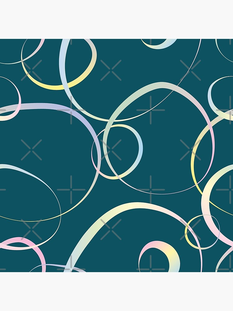 Pastel lines on teal by nobelbunt