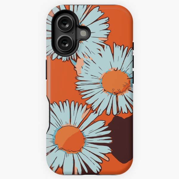 Gänseblümchen orange florales Blumenmotiv „WelikeFlowers" iPhone Robuste Hülle