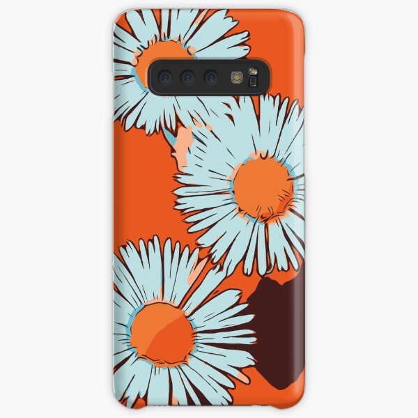 Gänseblümchen orange florales Blumenmotiv „WelikeFlowers" Samsung Galaxy Leichte Hülle