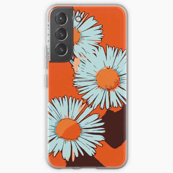 Gänseblümchen orange florales Blumenmotiv „WelikeFlowers" Samsung Galaxy Flexible Hülle