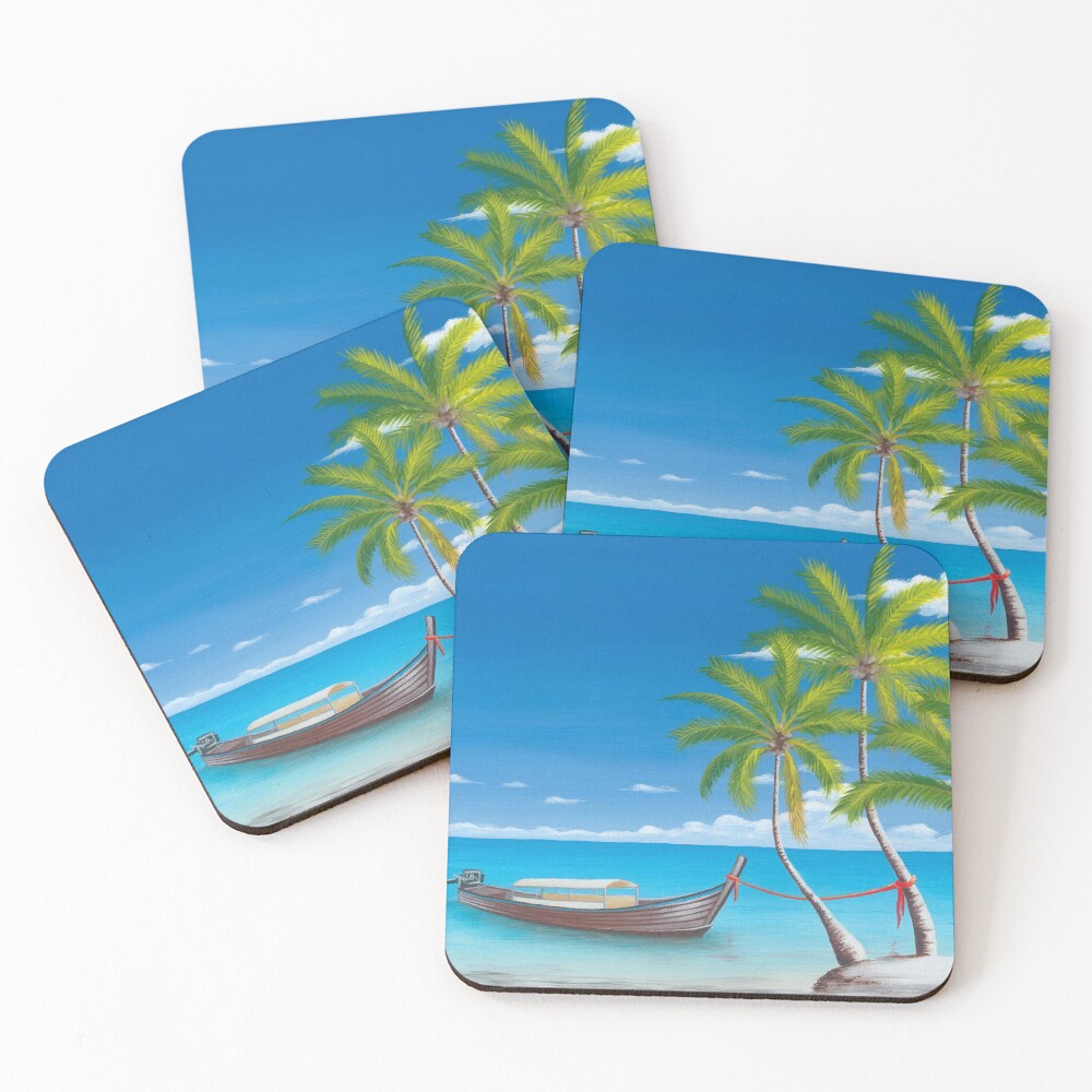 Item preview, Coasters (Set of 4) designed and sold by BeachWalkStudio.