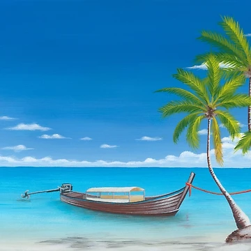 Artwork thumbnail, Red Anchor Rope by BeachWalkStudio