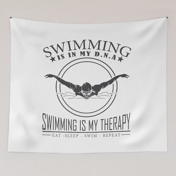 Item preview, Swimming is my therapy water sports designed and sold by torlei565.