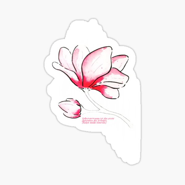 Lily with spell Sticker