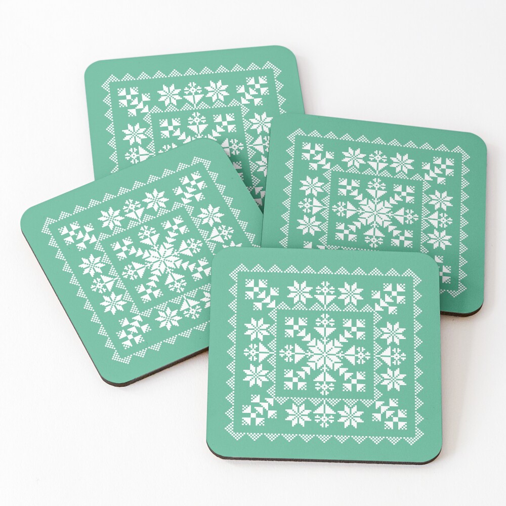 Nordic Folk Coasters (Set of 4)