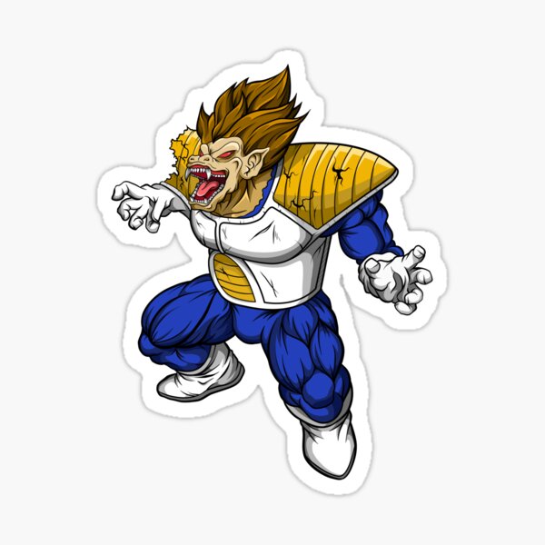 Goku Vegeta split Metal Print for Sale by Graphadora