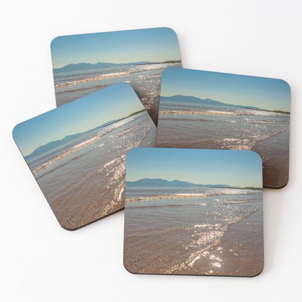 Item preview, View of the Isle of Arran on a Sunny Day from Portencross Beach in Ayrshire, Scotland designed and sold by marthadoom.