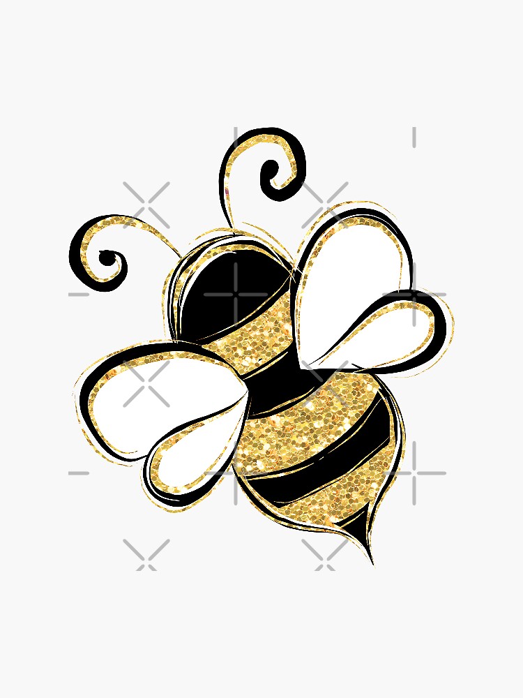 glitter bee by ShipsinParadise