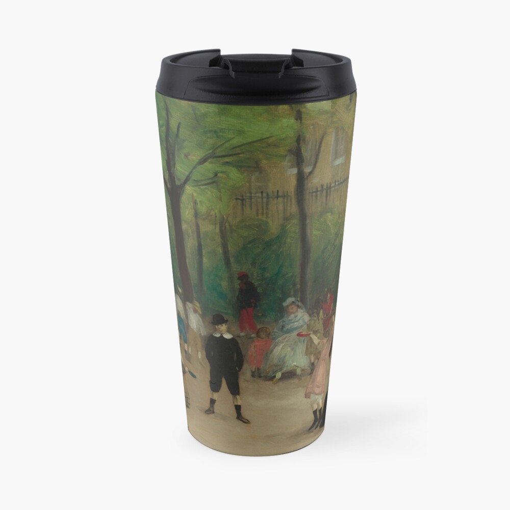Luxembourg Gardens Oil Painting by William James Glackens Travel Mug
