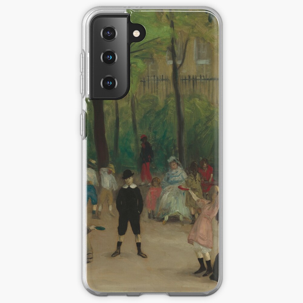 Luxembourg Gardens Oil Painting by William James Glackens Case & Skin for Samsung Galaxy