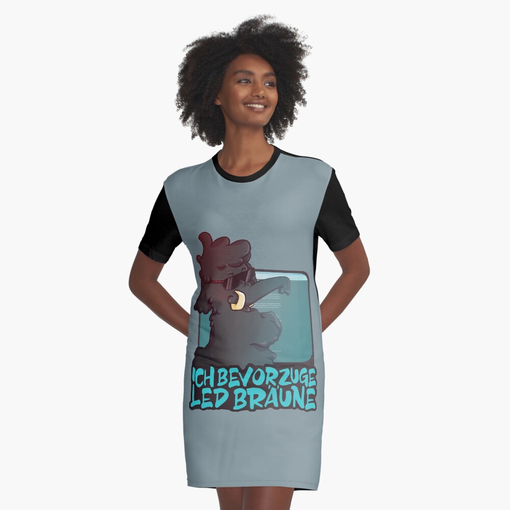Item preview, Graphic T-Shirt Dress designed and sold by Mammut-Merch.