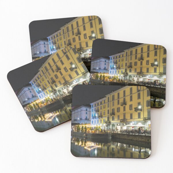 Item preview, Milan Navigli Nightlife - Naviglio Grande Cool Illuminations designed and sold by Georgia Mizuleva.