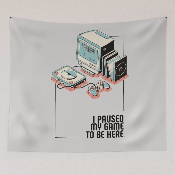Item preview, I paused my game to be here Retro Gamer designed and sold by Urosek.