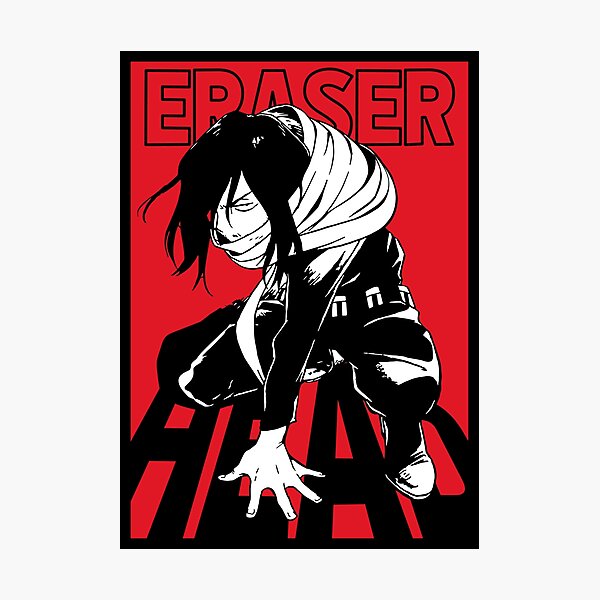 Eraser Head (Black) Photographic Print