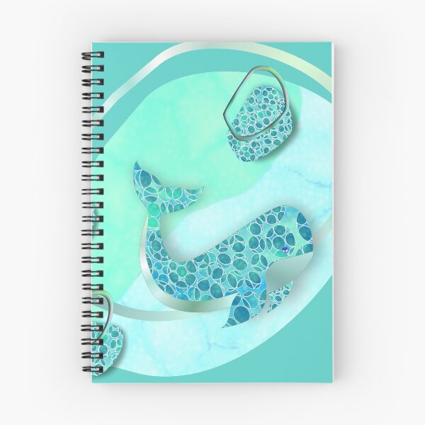 Item preview, WHALE ON MARBLE OCEAN 286. designed and sold by sana90.