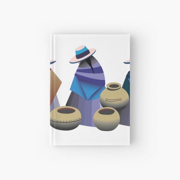 Market day in Otavalo Bolivia Hardcover Journal