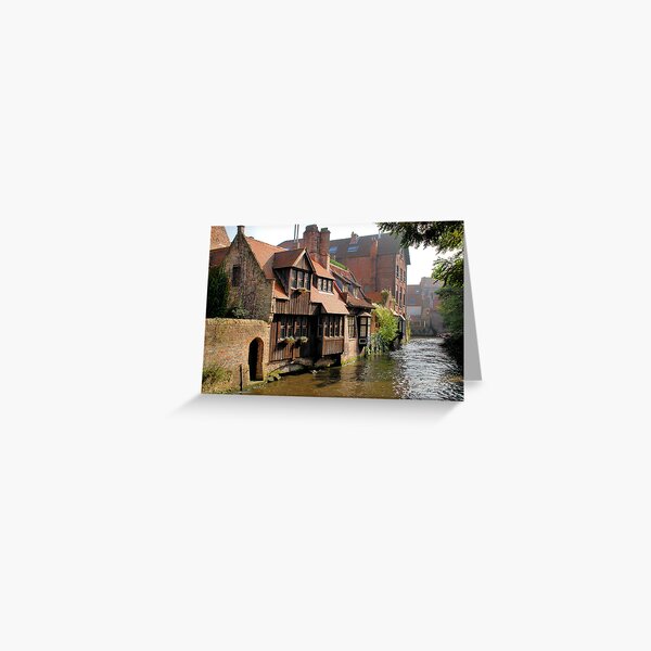 A canal in Bruges Greeting Card