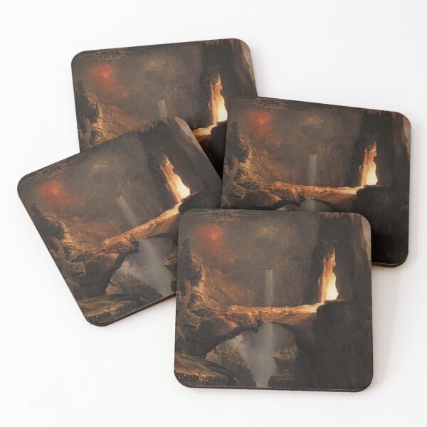 Item preview, Thomas Cole - Expulsion, Moon and Firelight  designed and sold by BestPaintings.