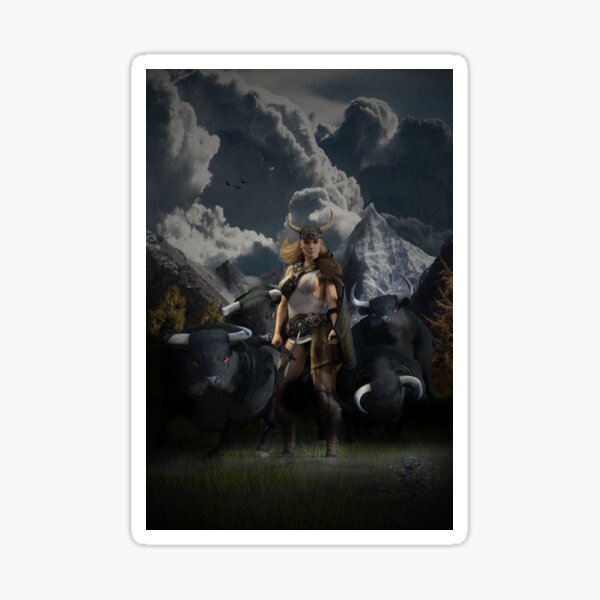 Gefjon - The Viking God Sticker
