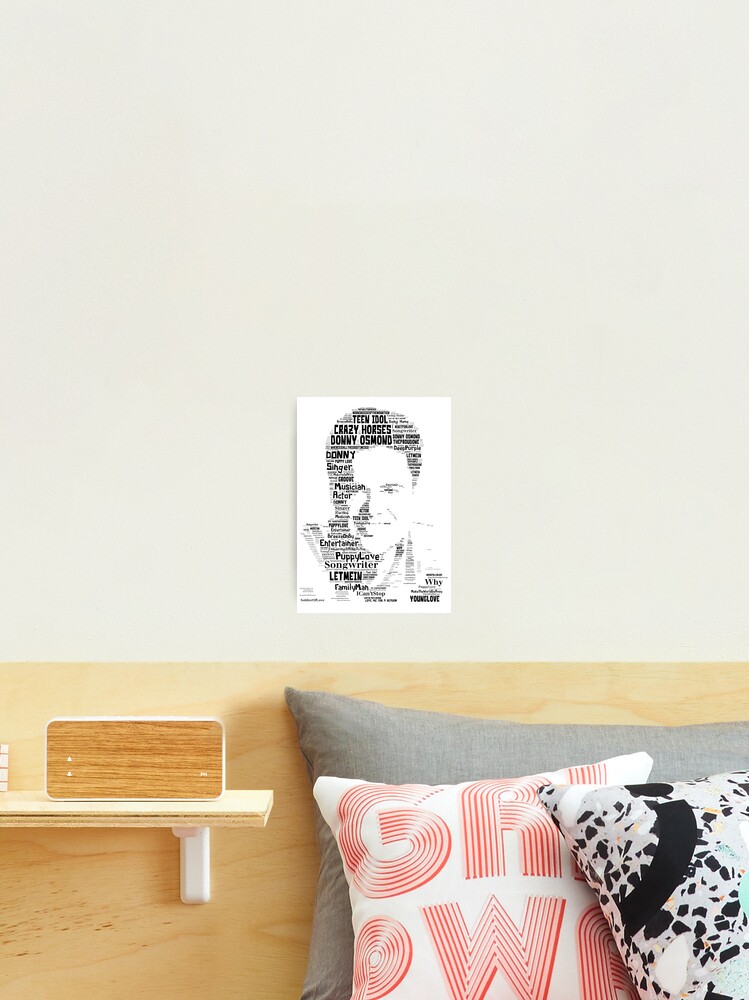 Donny Osmond Photographic Print By Theicons Redbubble