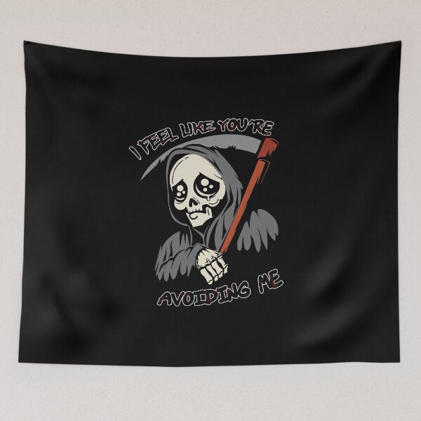 Item preview, Grim Reaper Death Skeleton Bone Funny Sayings designed and sold by titanosdesign.
