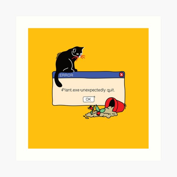 Windows error Art Print